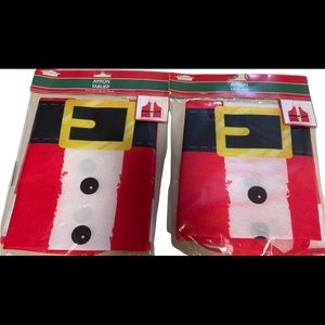 2~Christmas House Santa Apron 27” x 22”